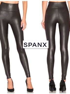 Spanx Faux Leather Leggings medium
